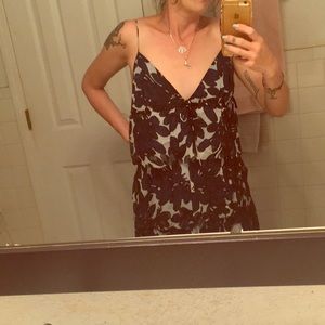 Blue and black silk dress from J Crew sz 10